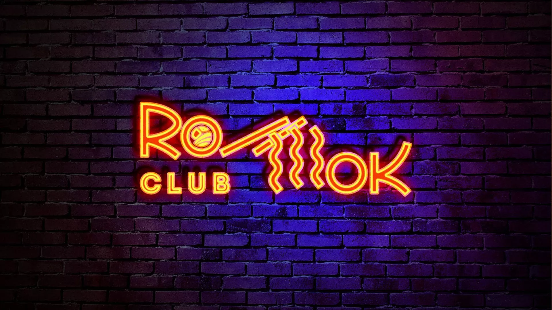 Разработка интерьерной вывески суши-бара «Roll Wok Club» в Шахтах